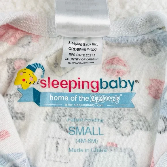 SLEEPING BABY • White/Multi Busy Town Zipadee-Zip Swaddle Transition Sleep Sack - Picture 9 of 13